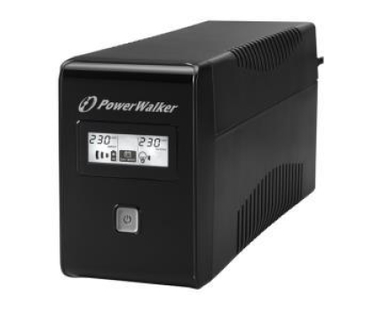 UPS (zasilacz awaryjny) Power Walker LINE-INTERACTIVE (650VA/360W, 2x Schuko, LCD, AVR)